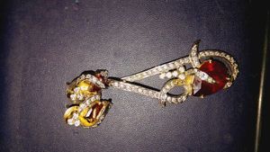 dimond pendent earring set