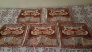 Khadi silk Cushion Covers(5) &amp; Masand Covers