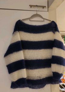 handmade Striped Knit Sweater