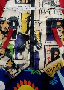 Colorful Graphic Print Jacket