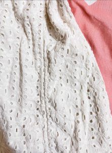 White Eyelet Mini Dress