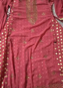 Pink Mirror Work gown.