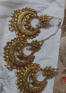Earing With Maang Tikka