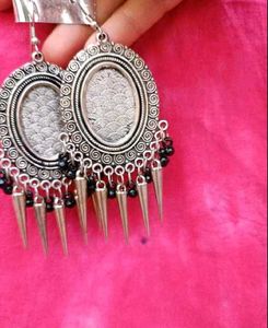 Set Of 3 Oxidised Earings