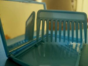 Blue Rectangle Mirror Box