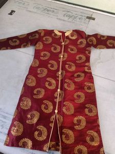 Marun Banarasi Kurta