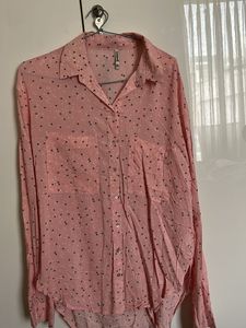 Pink Star Print Shirt