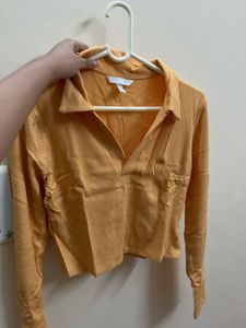 H&amp;M Collared Jersey Top