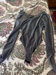 Sparkly Open-Back Bodysuit