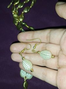 Price Drop!! Necklace With Pair Of Earrings.