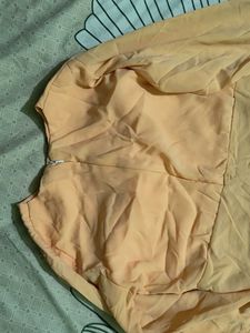 Peach Ruffled Dress
