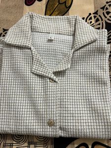 Checkered Crop Shirt 👔