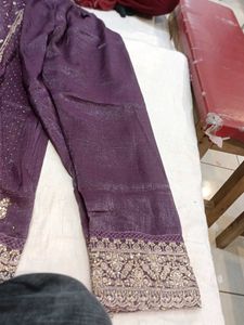 Elegant Purple Embroidered Salwar Suit