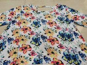 Flowers Print Top