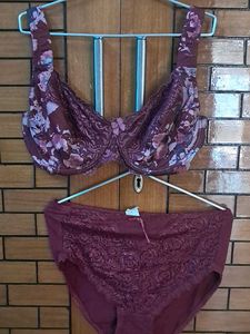 Combo Of  Five  Imported Fabric Bra N Panty
