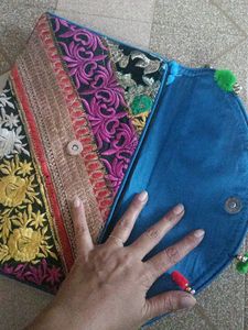 HAND MADE MULTI COLORED SLING BIG BAG 🎒 ❤️ ❤️ ❤️