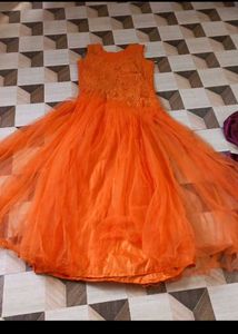 Orange Tulle Dress