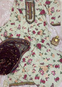 Floral Print Kurta Set
