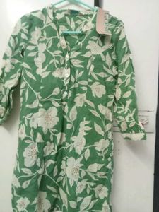 Floral Green Tunic