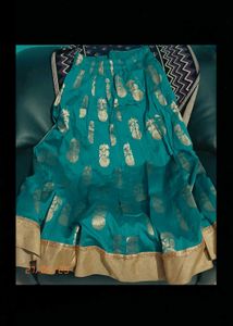 Elegant Gold Embroidered Salwar Kameez