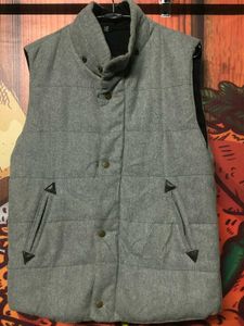 Gray Padded Vest Jacket made in South Korea