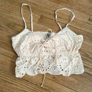 Peach Crop Top
