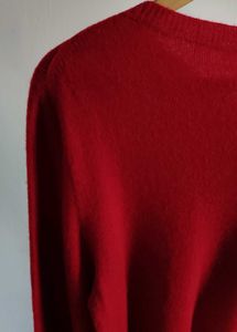 Red Cardigan Sweater