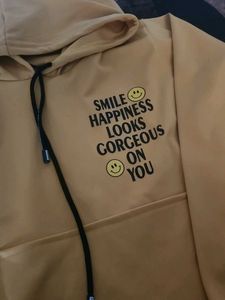 Yellow Graphic Hoodie