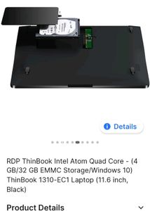 RDP ThinBook 1310 Laptop (4GB/32gb/Win10