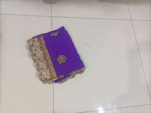 New Blue Saree
