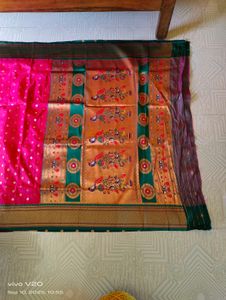 Silk Saree with Peacock Design
