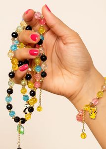3 Beaded Charm Bracelet