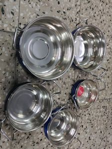 Classic Essential 5 Pcs Stainless Steel Handi Set