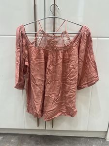 ONLY Cute Pink Crochet Top