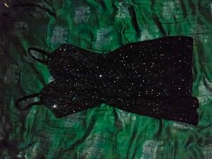 Sparkly Black Mini Dress