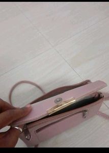 Combo Nevy Blue Handbags &amp; Nude Siling Bag
