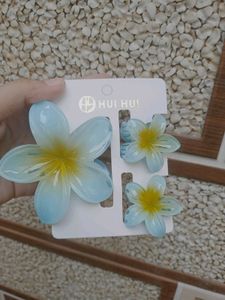 Flower Hair Claw Clips- 6 cards