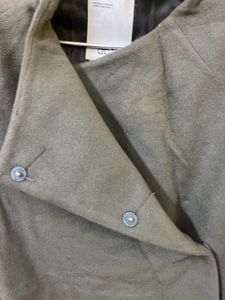 Olive Overlap Over Coat