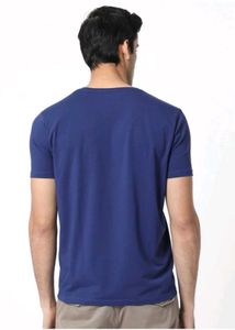 Rare Rabbit Stylish Men's Blue Graphic T-Shirt