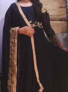 Neavy Blue Golden  Frock Anarkali Sale/offer/gown