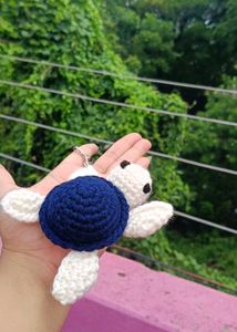 Crochet Turtle Keychain