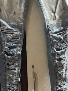 rough look denim jeans