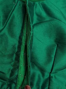 Elegant Green Embroidered Blouse