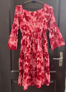 Floral Tiered Mini Dress