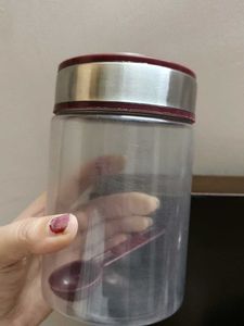 Set Of 4 Good Quality Plastic Container Jar