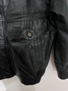 Vintage Leather Bomber Jacket