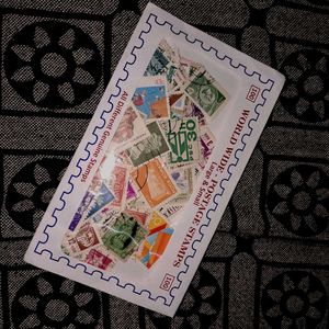 Vintage set of 100 Stamps for Collection