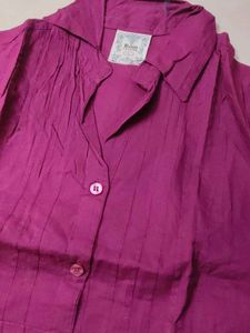 Purple Cotton Long One Piece