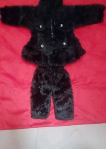 feather jacket suit