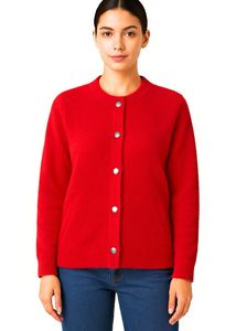 Red Cardigan Sweater